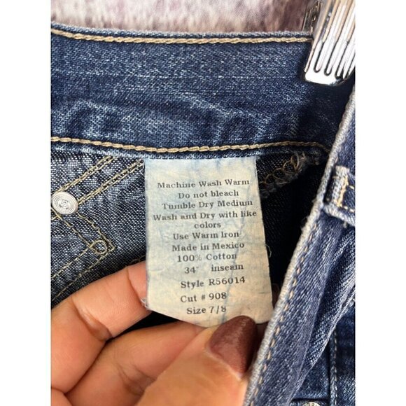 Vintage Roughrider Jeans Womens Size 7/8 Circle-T Bareback Western L32” Rodeo - Picture 10 of 11